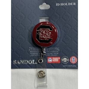 South Carolina Gamecocks Logo Retractable Work ID Badge Reel Holder. NCAA